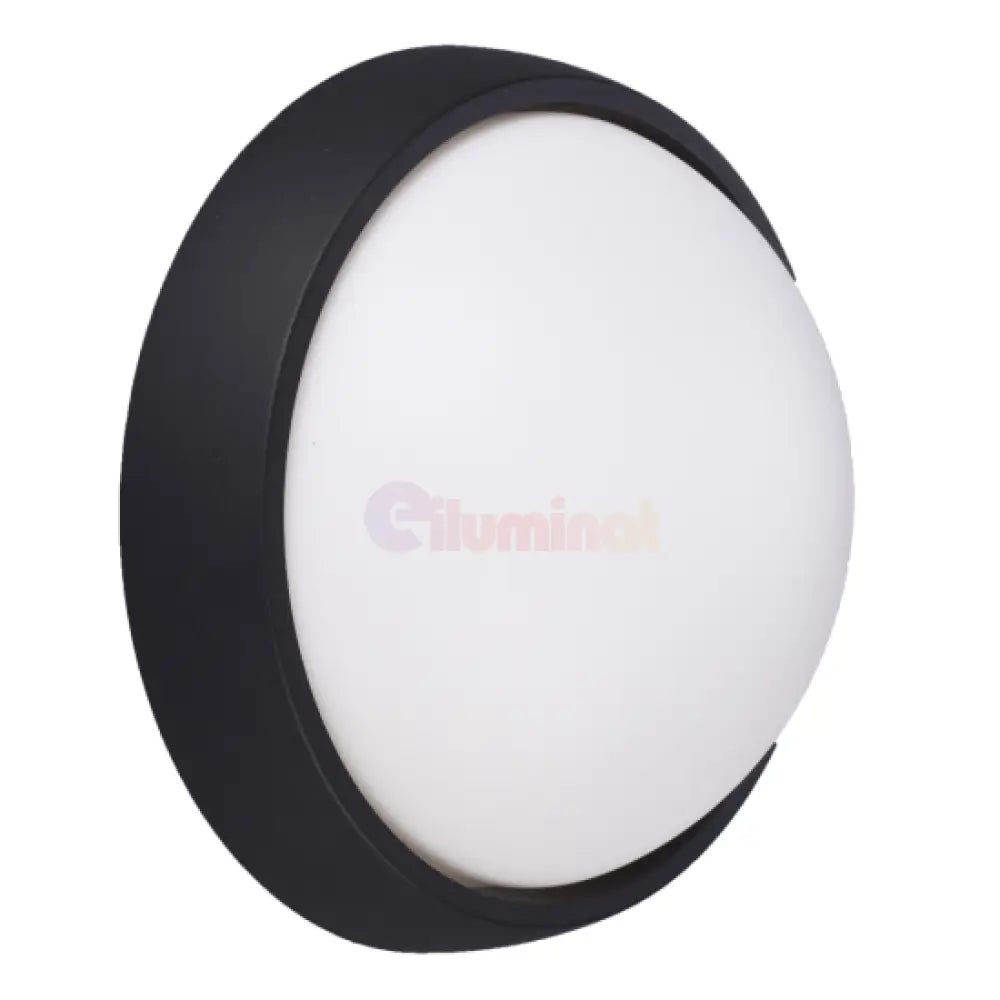 Aplica Led 18W Rotunda Bat Neagra Exterior Lighting Fixtures