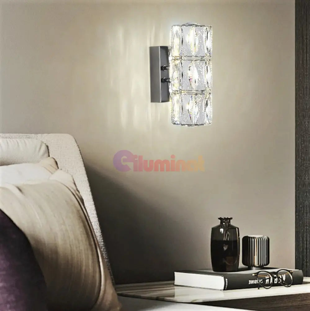 Aplica Led 24W Cristal Cilindru 22Cm Wall Light Fixtures