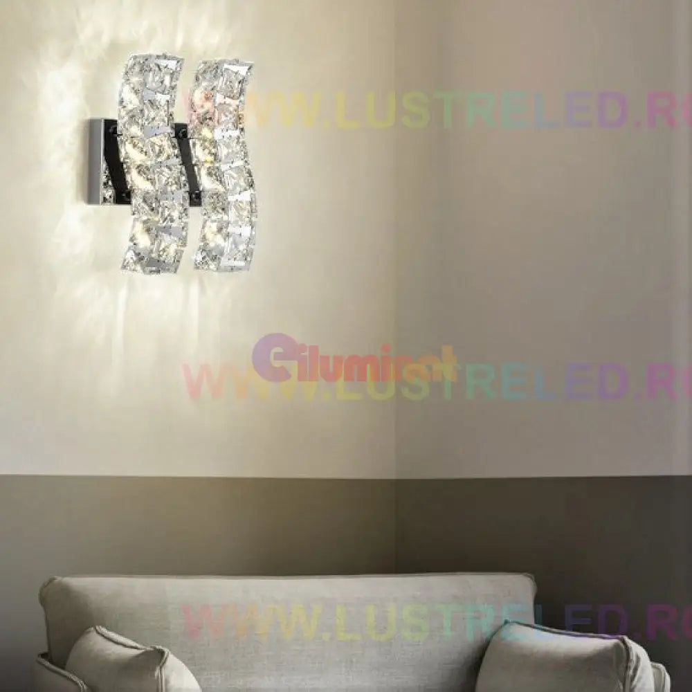 Aplica Led 24W Cristal Linnes Wall Light Fixtures