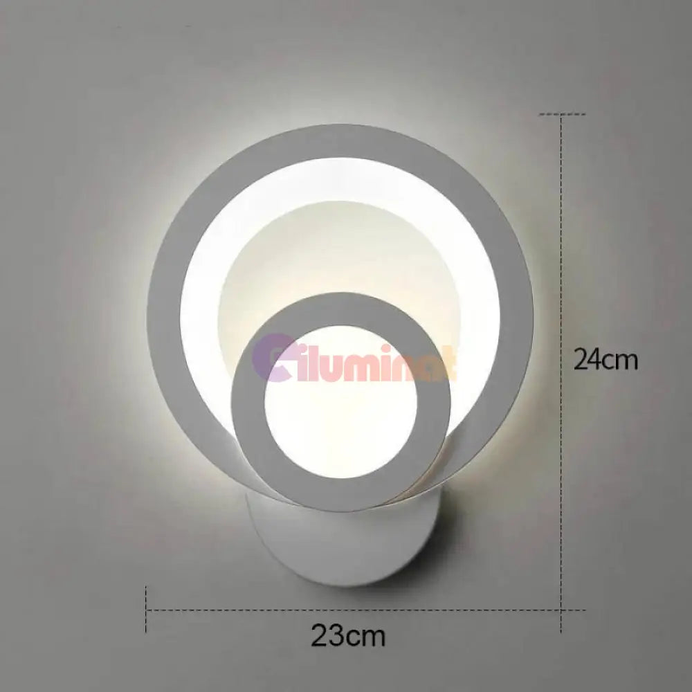 Aplica Led 24W Perete Muse Alba Wall Light Fixtures