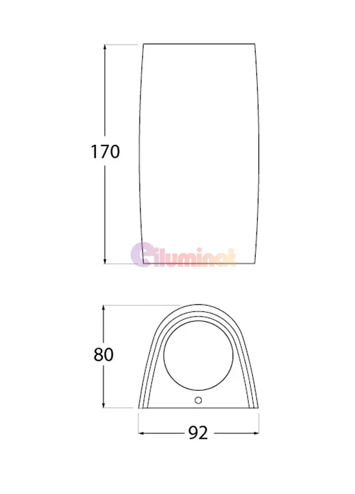 Aplica Led 2X6W Gu10 Cct Marta Exterior Neagra Fumagalli Exterior Wall Light Fixture