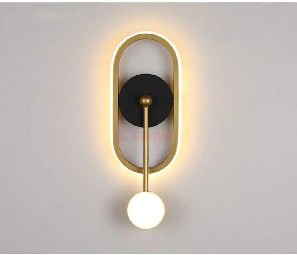 Aplica Led 32W Nordic Style Ovala Wall Light Fixtures