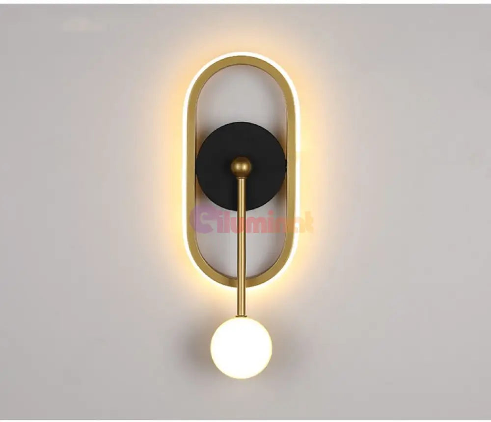 Aplica Led 32W Nordic Style Ovala Wall Light Fixtures