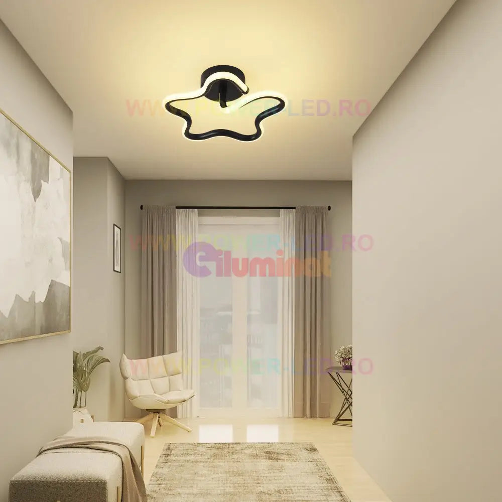Aplica Led 36W Ministar Black Echivalent 150W Lighting Fixtures