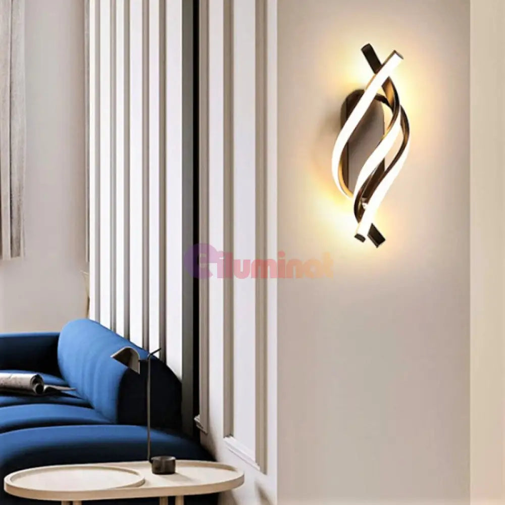 Aplica Led 38W Perete Mary Neagra Wall Light Fixtures