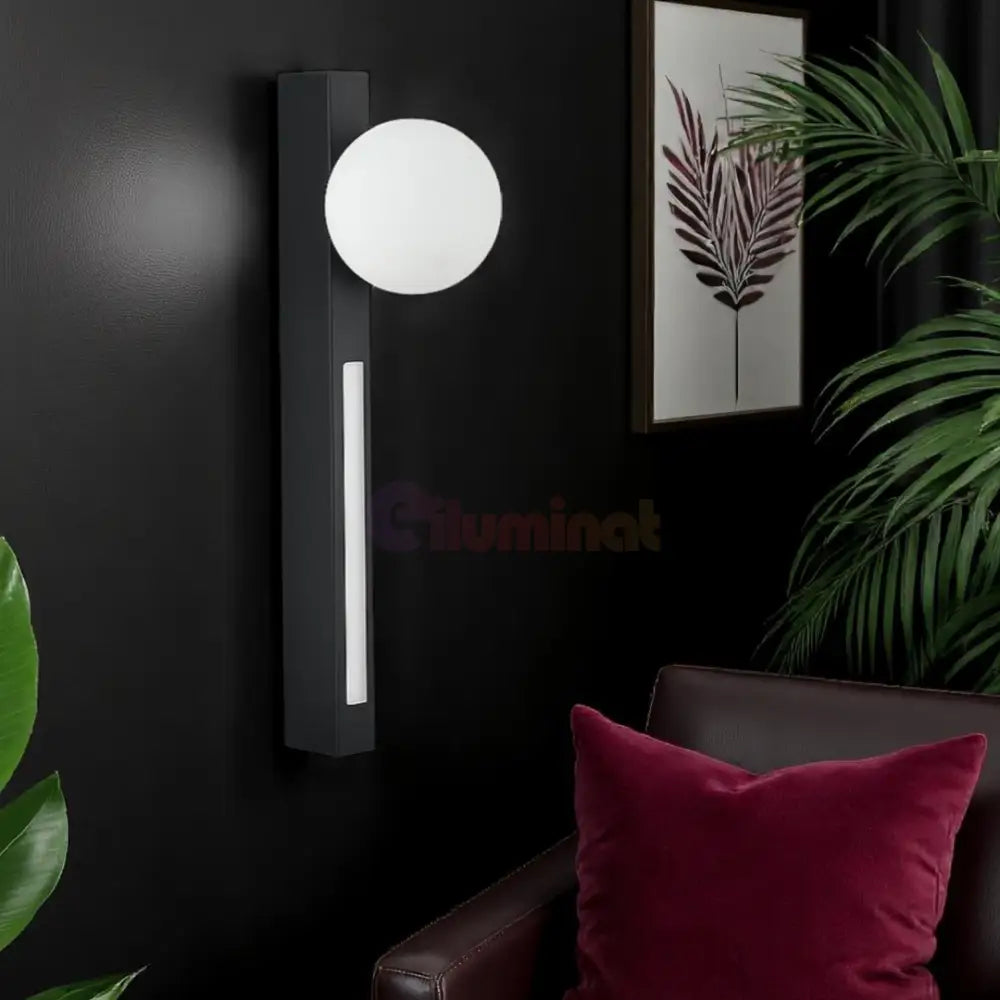 Aplica de Perete LED 6W + 1xG9 NEAGRA / APLICA PERETE Wall Light Fixtures