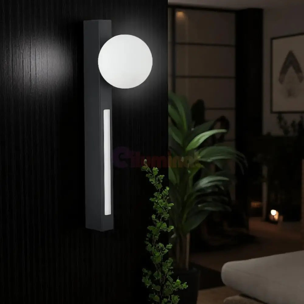 Aplica de Perete LED 6W + 1xG9 NEAGRA / APLICA PERETE Wall Light Fixtures