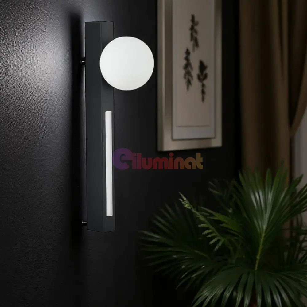 Aplica de Perete LED 6W + 1xG9 NEAGRA / APLICA PERETE Wall Light Fixtures