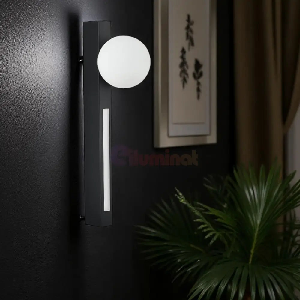 Aplica de Perete LED 6W + 1xG9 NEAGRA / APLICA PERETE Wall Light Fixtures