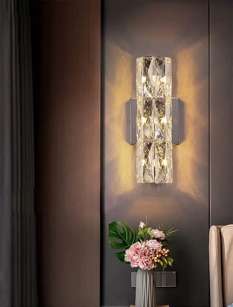 Aplica Led 40W Cristal Cilindru 40Cm Wall Light Fixtures