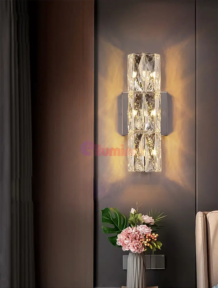 Aplica Led 40W Cristal Cilindru 40Cm Wall Light Fixtures