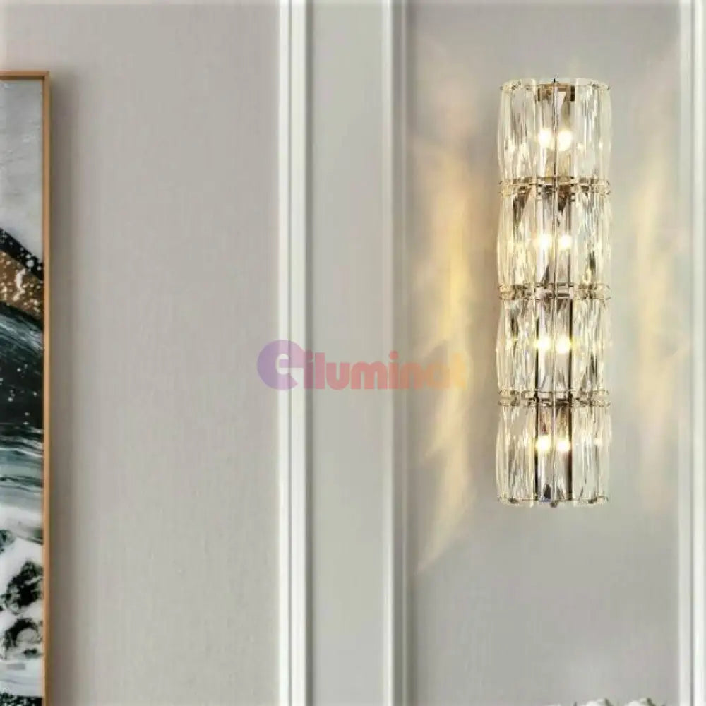 Aplica Led 40W Cristal Cilindru 40Cm Wall Light Fixtures