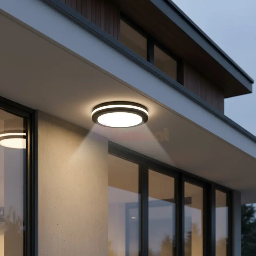 Aplica LED 40W Rotunda Miraq Neagra Exterior Lighting Fixtures