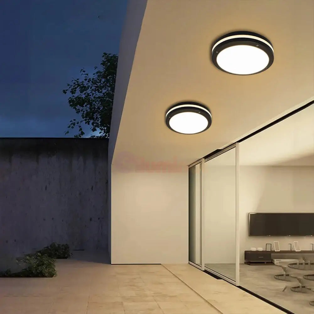Aplica LED 40W Rotunda Miraq Neagra Exterior Lighting Fixtures