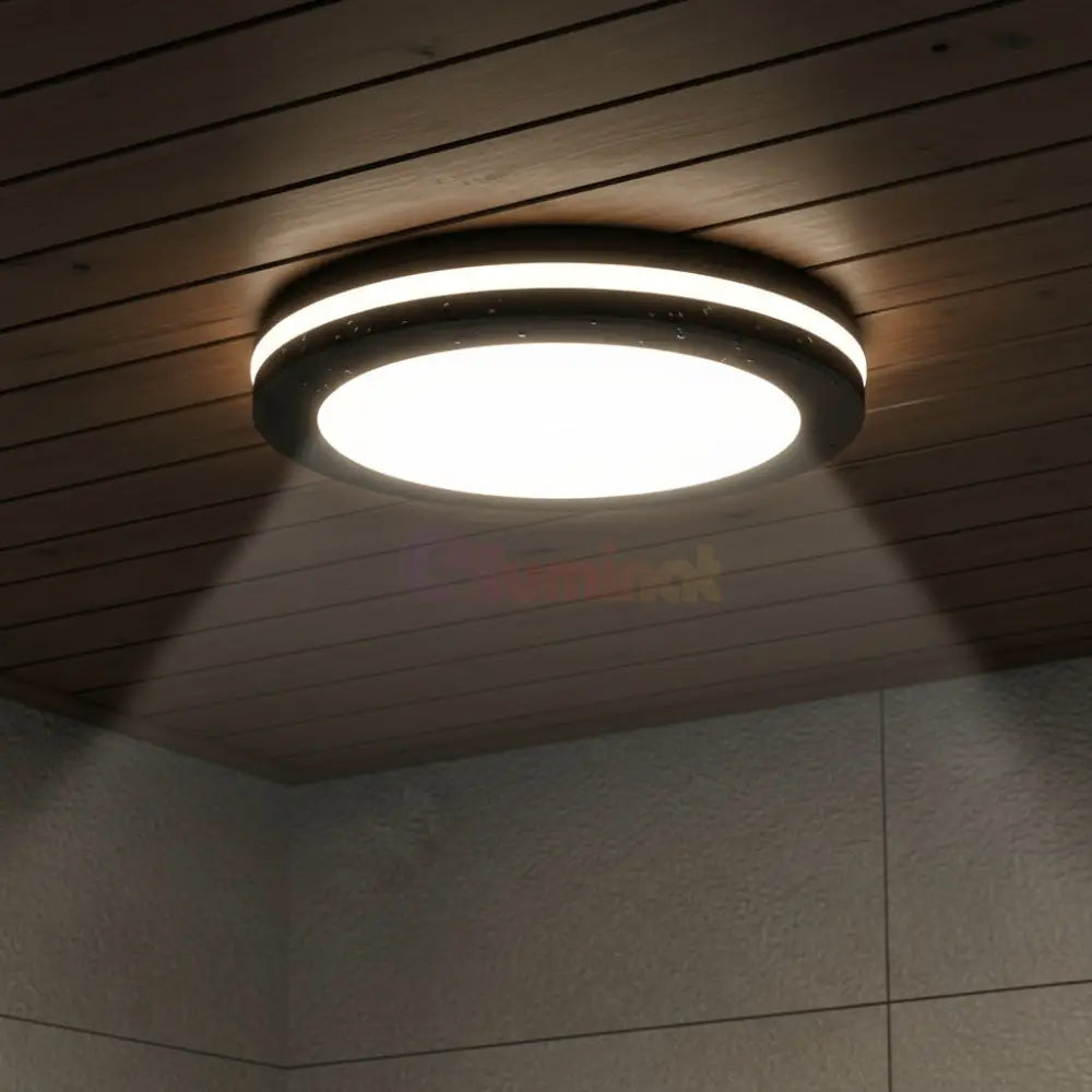 Aplica LED 40W Rotunda Miraq Neagra Exterior Lighting Fixtures