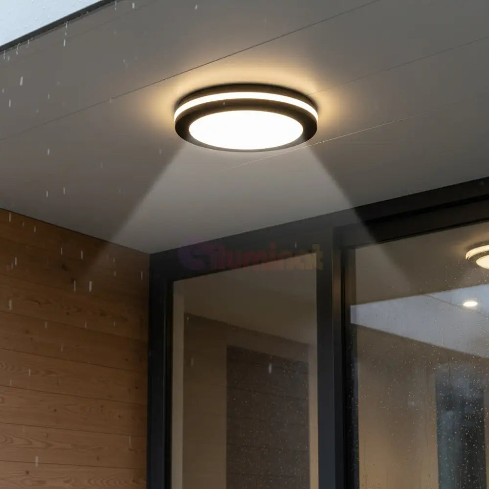 Aplica LED 40W Rotunda Miraq Neagra Exterior Lighting Fixtures