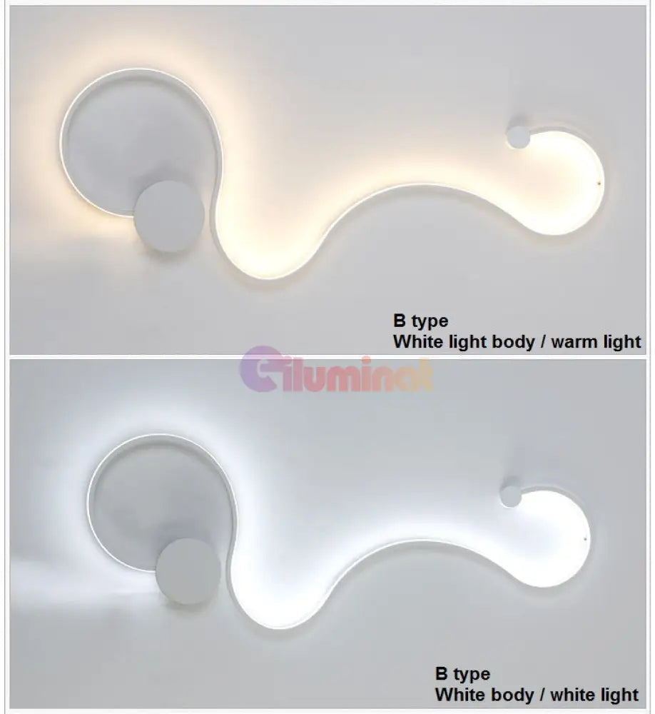 Aplica Led 60W 82Cm Gamora Alba Wall Light Fixtures