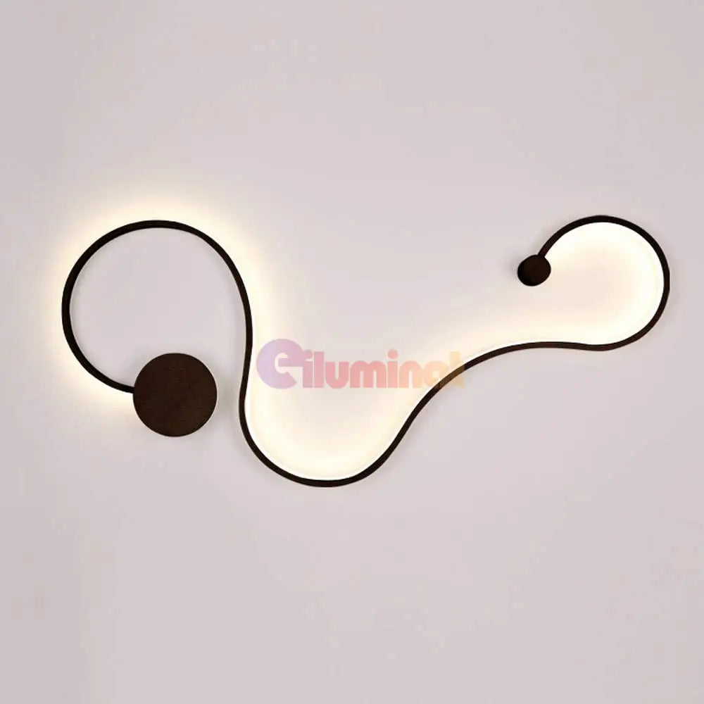Aplica Led 60W 89Cm Gamora Black Wall Light Fixtures