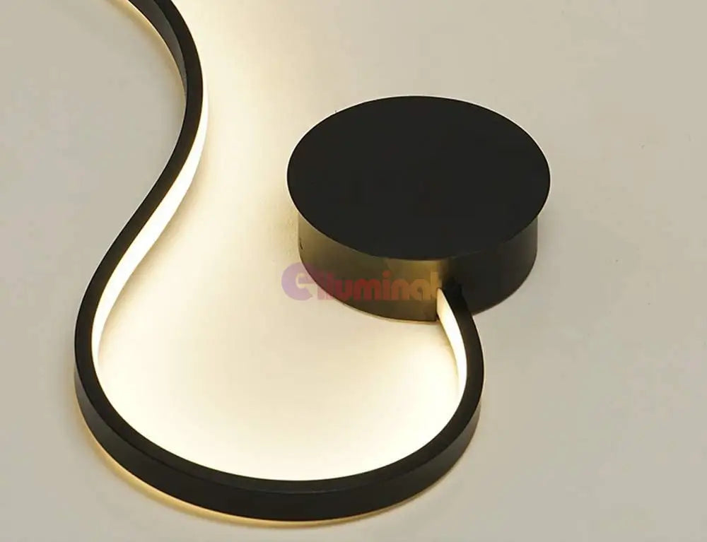 Aplica Led 60W 89Cm Gamora Black Wall Light Fixtures