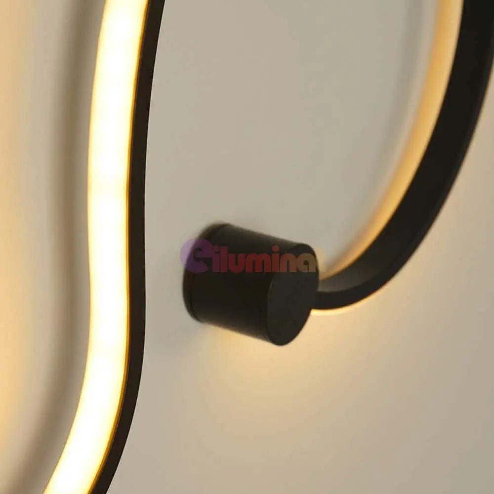 Aplica Led 60W 89Cm Gamora Black Wall Light Fixtures