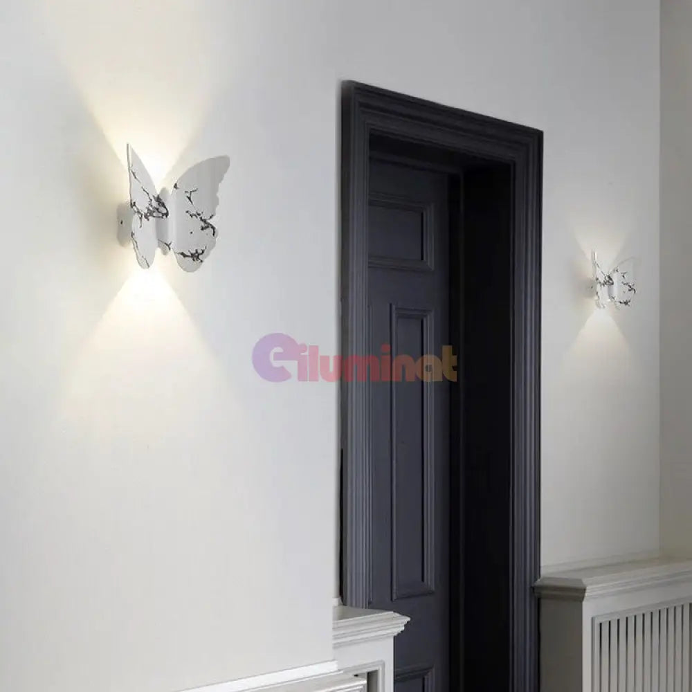 Aplica Led 6W Exterior Butterfly Alba C207Wh Wall Light Fixtures