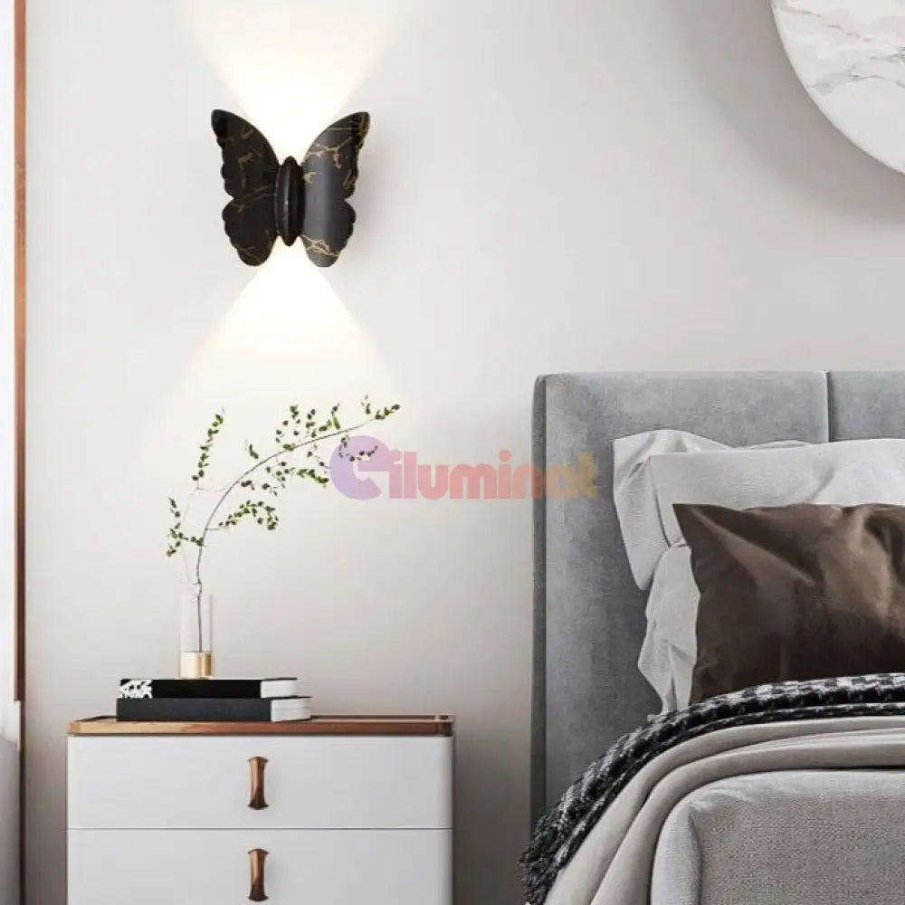 Aplica Led 6W Exterior Butterfly Black C207Bk Wall Light Fixtures