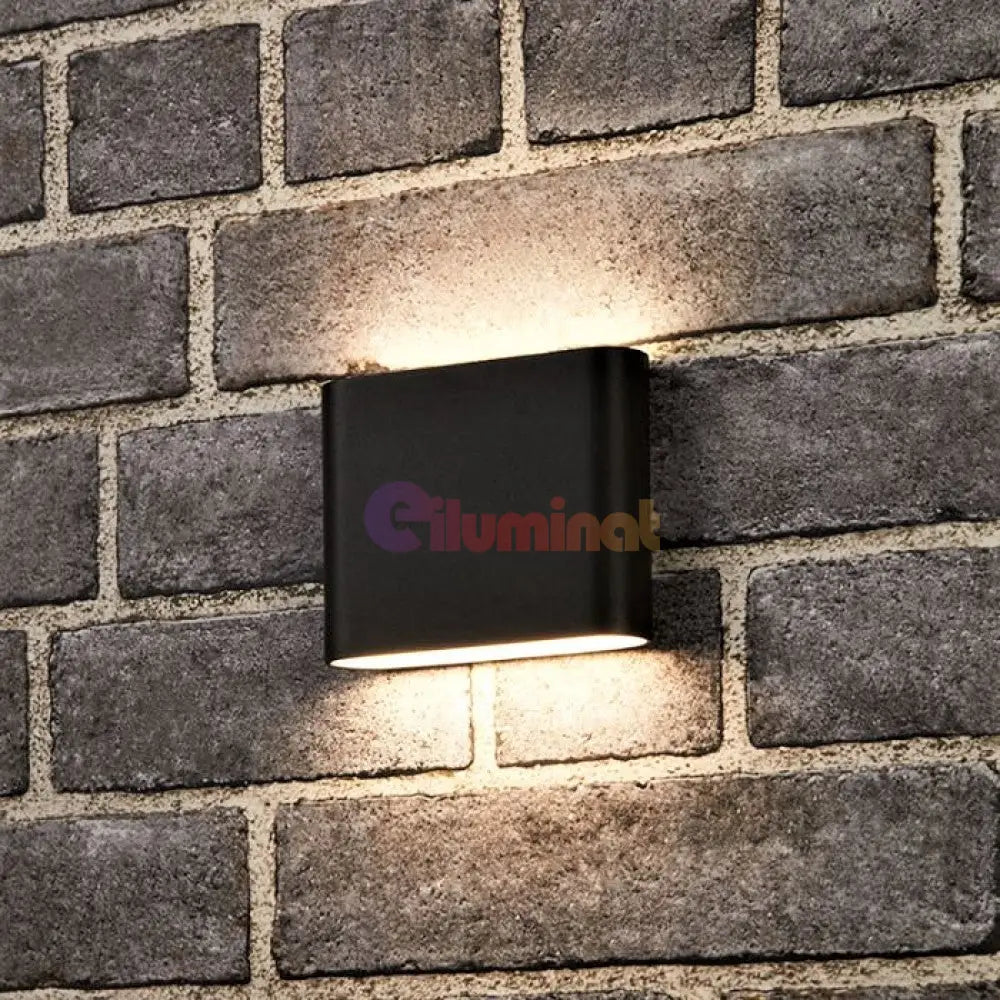 Aplica Led 6W Tania Exterior Neagra Wall Light Fixtures
