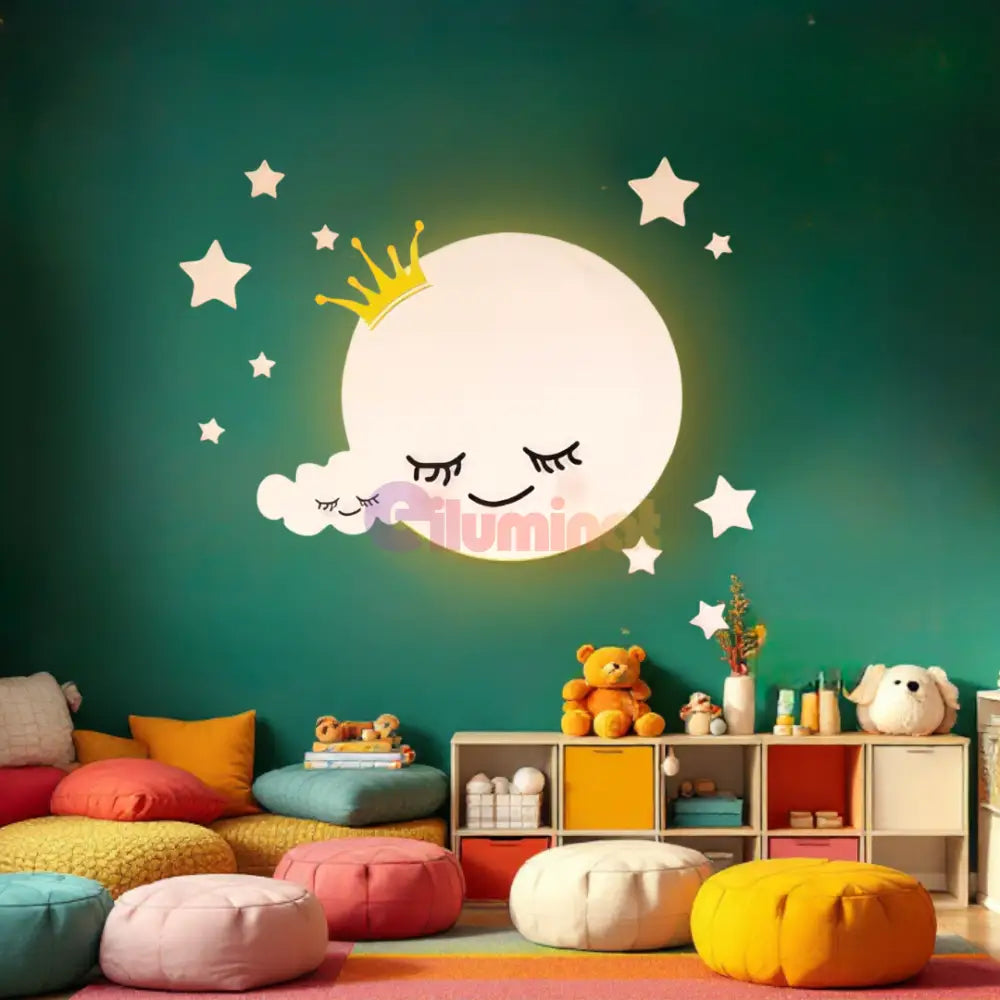 Aplica LED 80W Dreamy Moon Telecomanda 5319 ALBA / 60CM / KIDS Lighting Fixtures