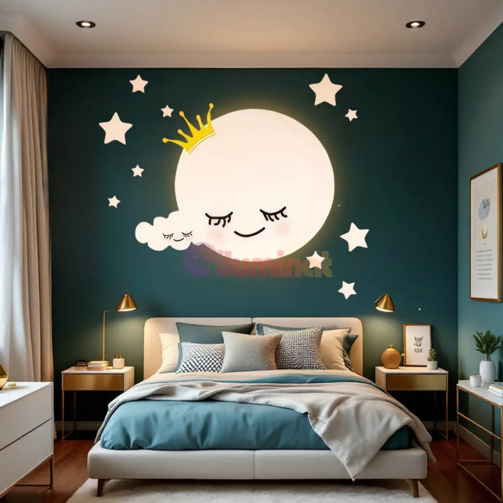 Aplica LED 80W Dreamy Moon Telecomanda 5319 ALBA / 60CM / KIDS Lighting Fixtures