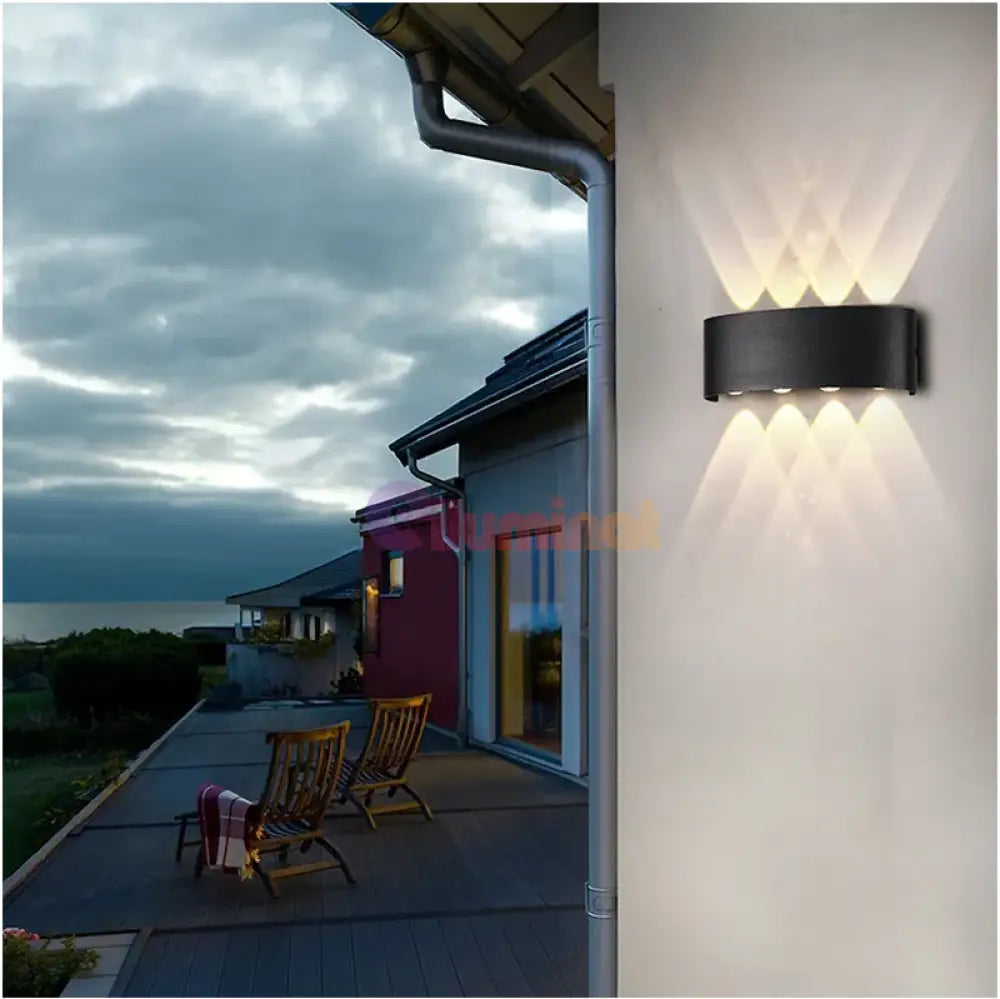 Aplica Led 8W Trio Exterior Neagra Wall Light Fixtures