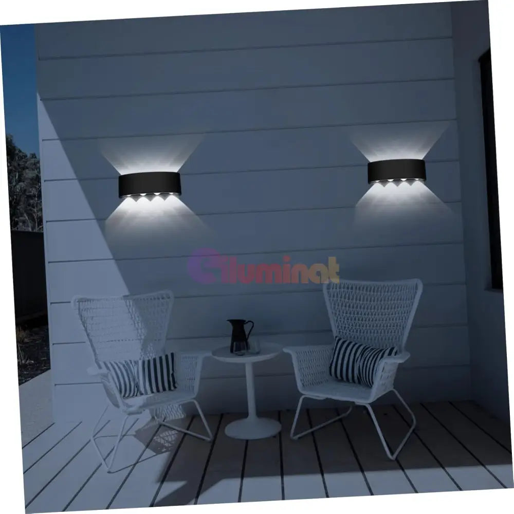 Aplica Led 8W Trio Exterior Neagra Wall Light Fixtures