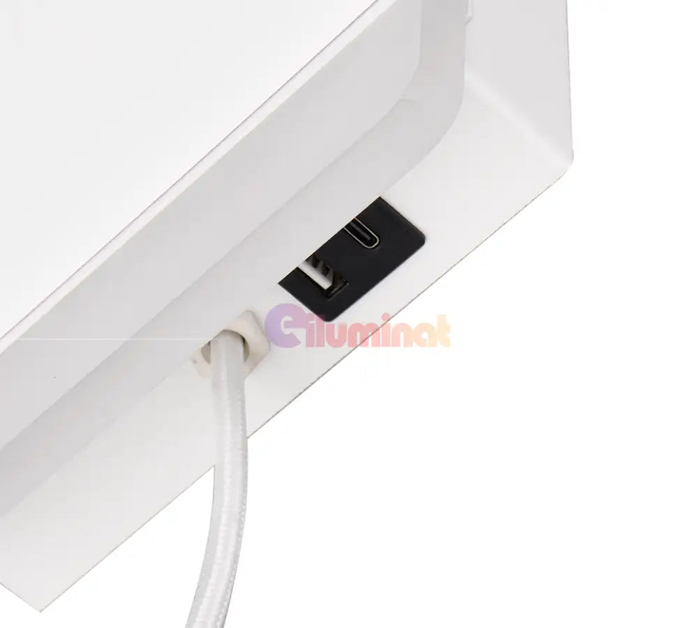 Aplica LED 9W cu Incarcare Wireless si Lumina Calda FAIRFIELD Alb ALBA / APLICA PERETE Wall Light Fixtures
