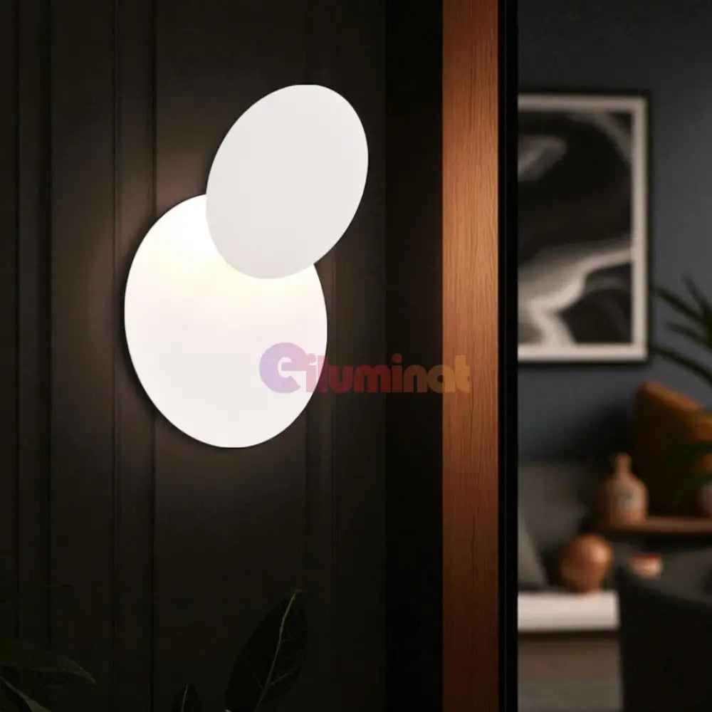 Aplica LED de Perete White MIO ALBA / 18CM Wall Light Fixtures