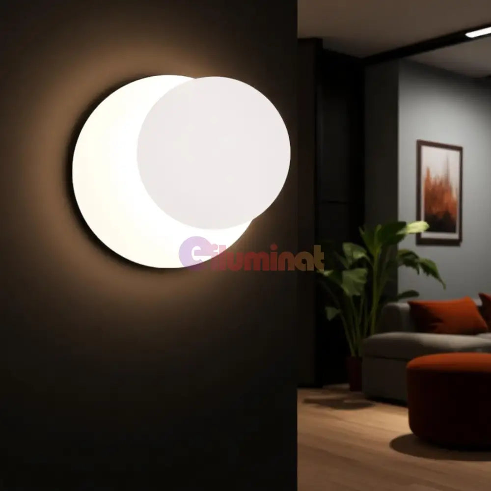 Aplica LED de Perete White MIO ALBA / 18CM Wall Light Fixtures