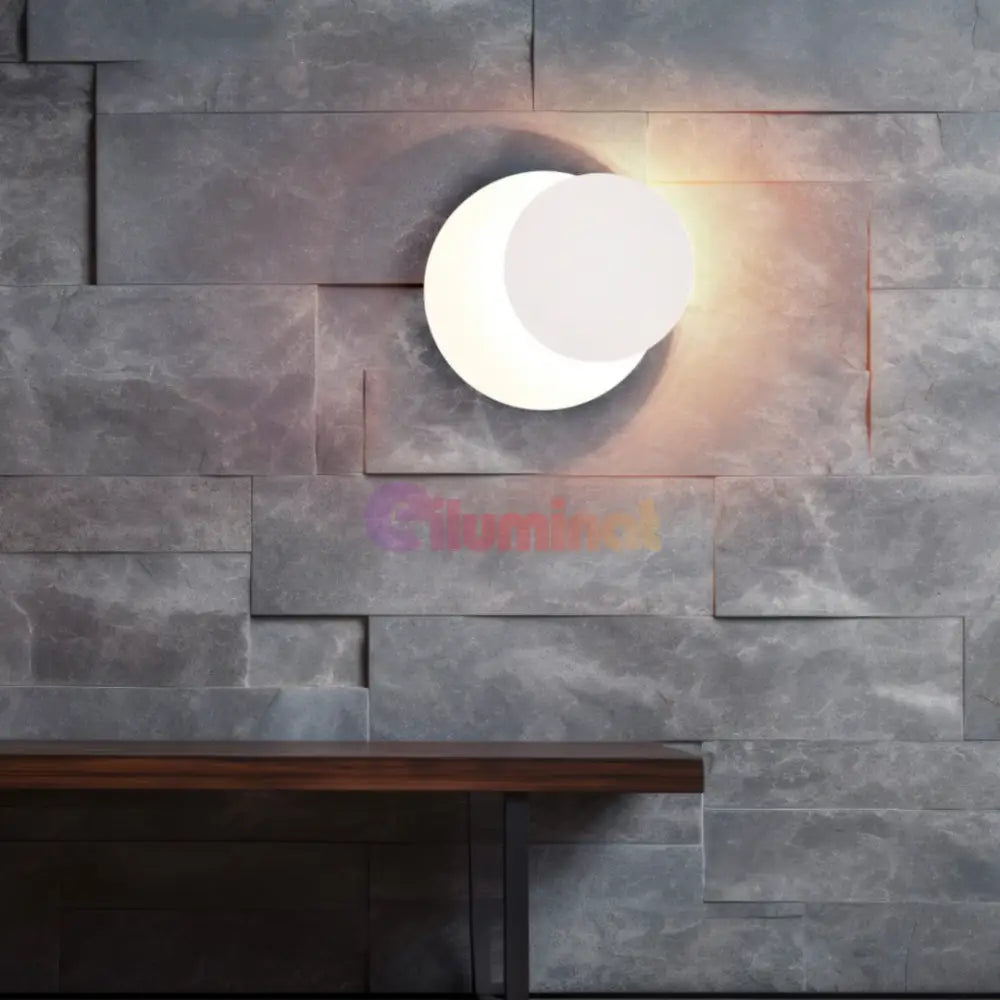 Aplica LED de Perete White MIO ALBA / 18CM Wall Light Fixtures