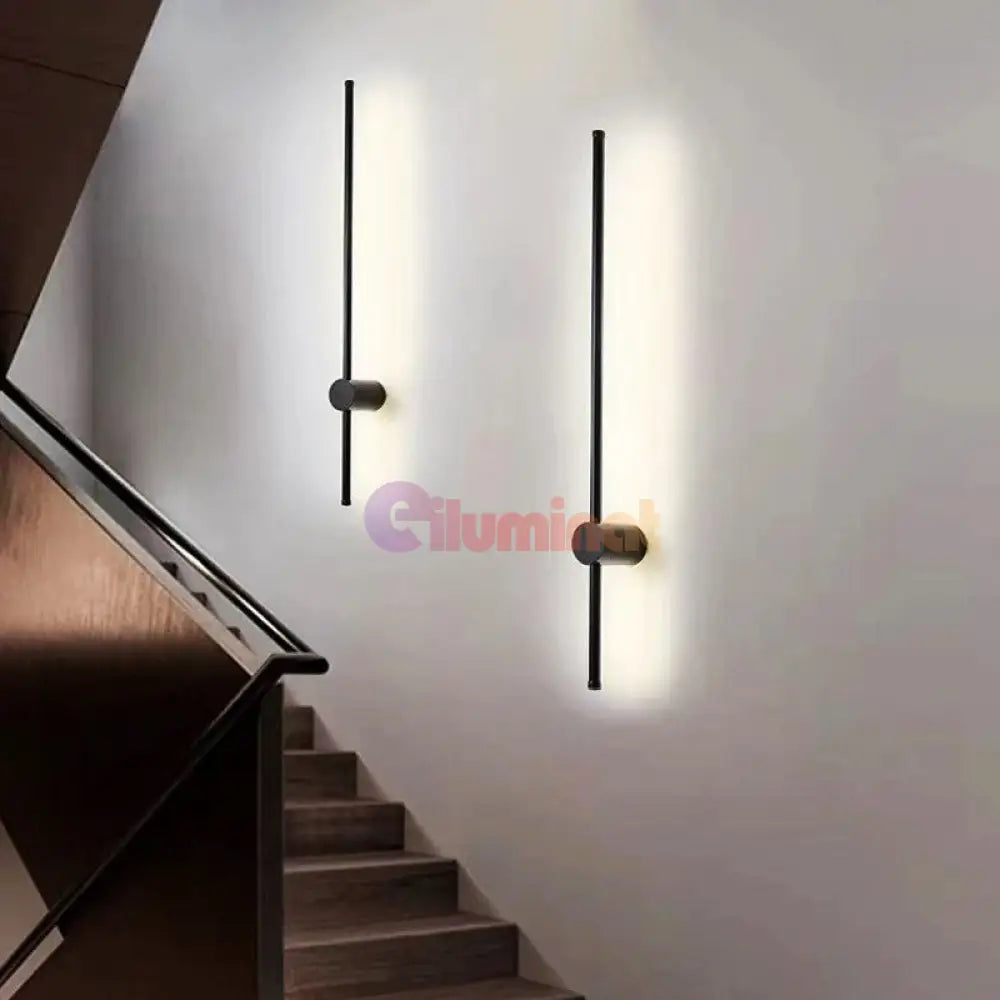 Aplica Led Alpine 22W 60Cm Black Wall Light Fixtures