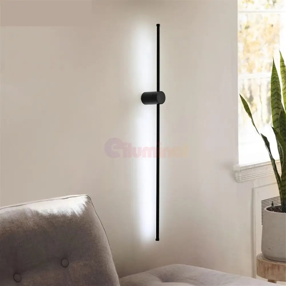 Aplica Led Alpine 26W 80Cm Black Wall Light Fixtures