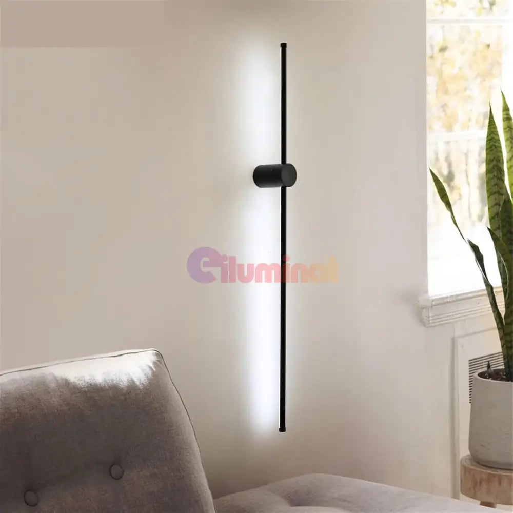 Aplica Led Alpine 26W 80Cm Black Wall Light Fixtures