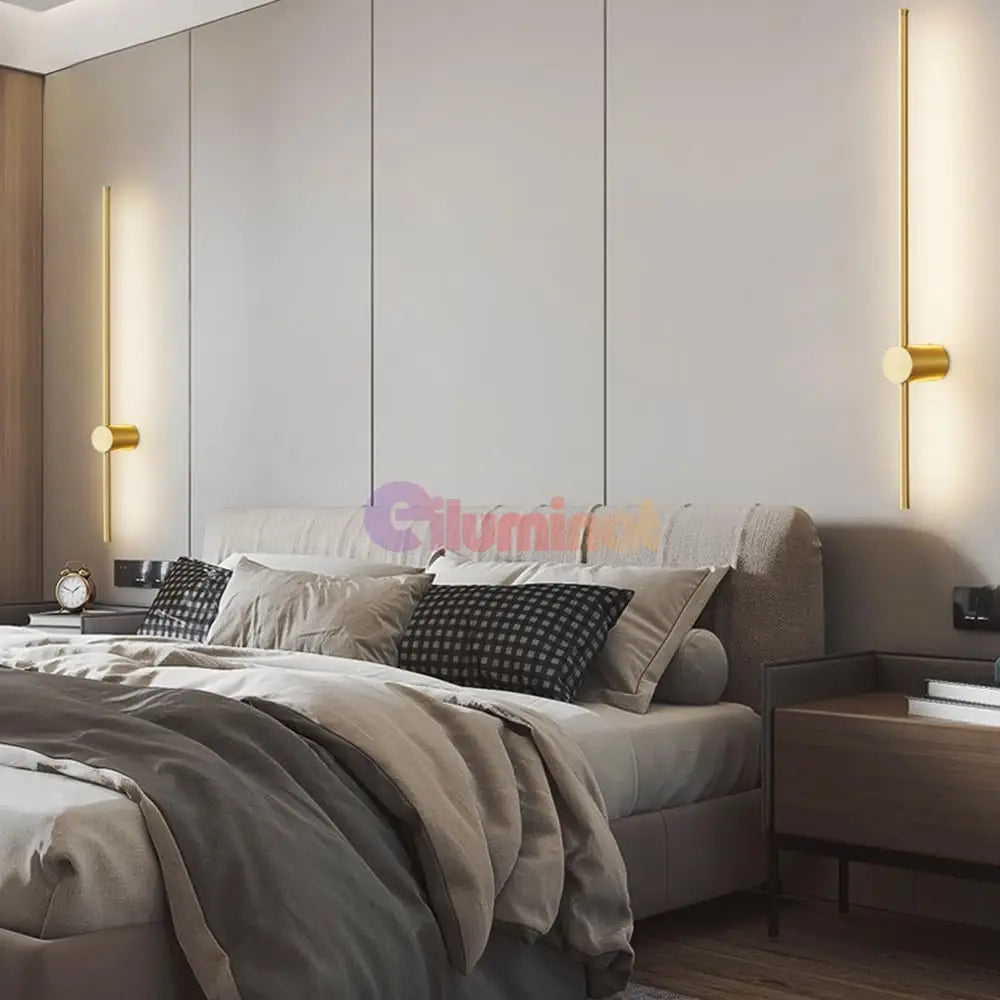 Aplica Led Alpine 26W 80Cm Gold Wall Light Fixtures