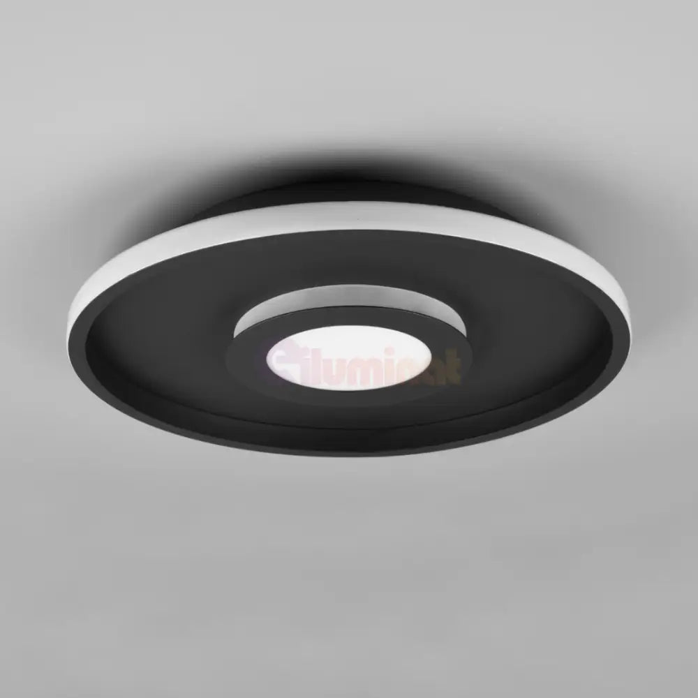 Lustra LED Black ASCARI CIRCLE DESIGN / NEAGRA / 40CM CEILING LIGHT