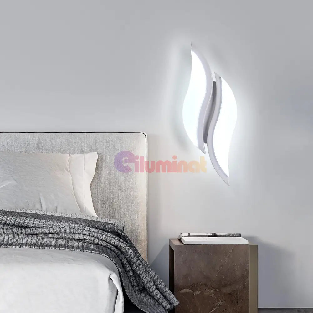 Aplica LED ASCO 8W Alba Echivalent 40W ALBA / MINIMALIST DESIGN / APLICA PERETE Wall Light Fixtures