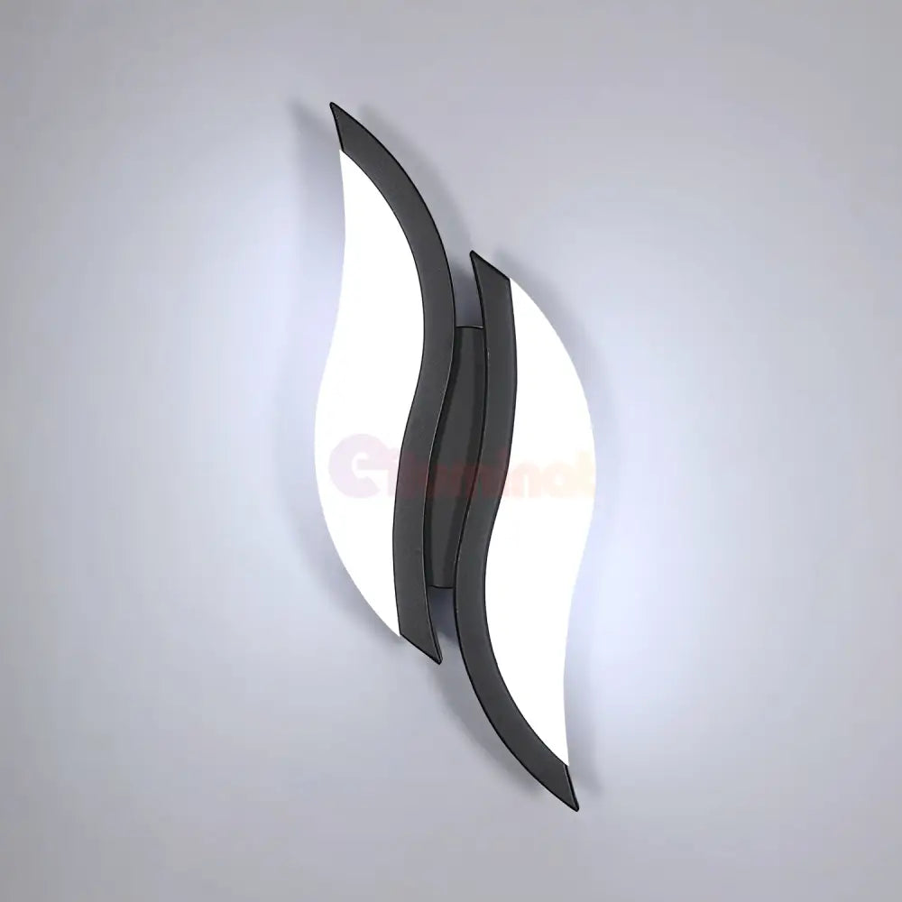 Aplica LED ASCO 8W Neagra Echivalent 40W NEAGRA / MINIMALIST DESIGN / APLICA PERETE Wall Light Fixtures