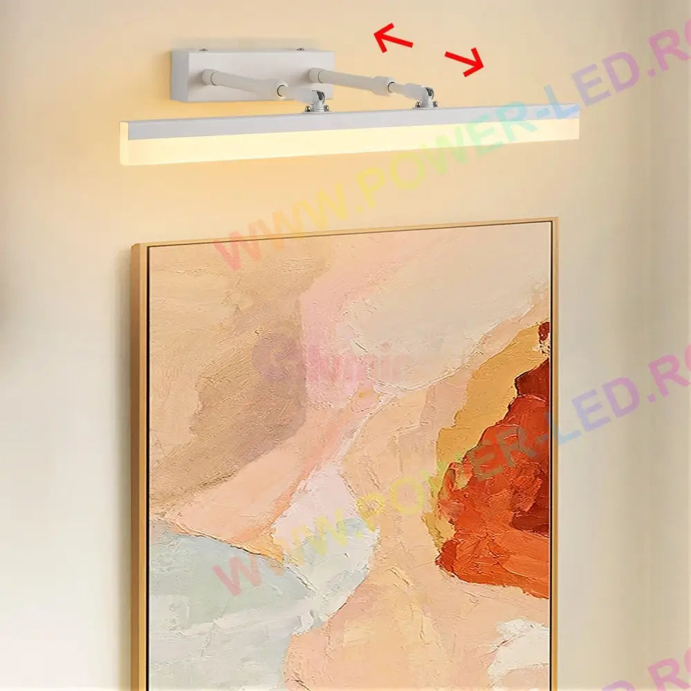 Aplica Led Baie 36W 53Cm Alba Reglabila C9067Wh Wall Light Fixtures