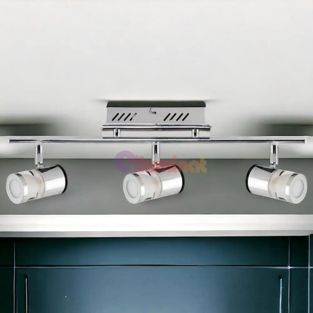 Aplica Led Baie 3X5W Assos Chrome Wall Light Fixtures