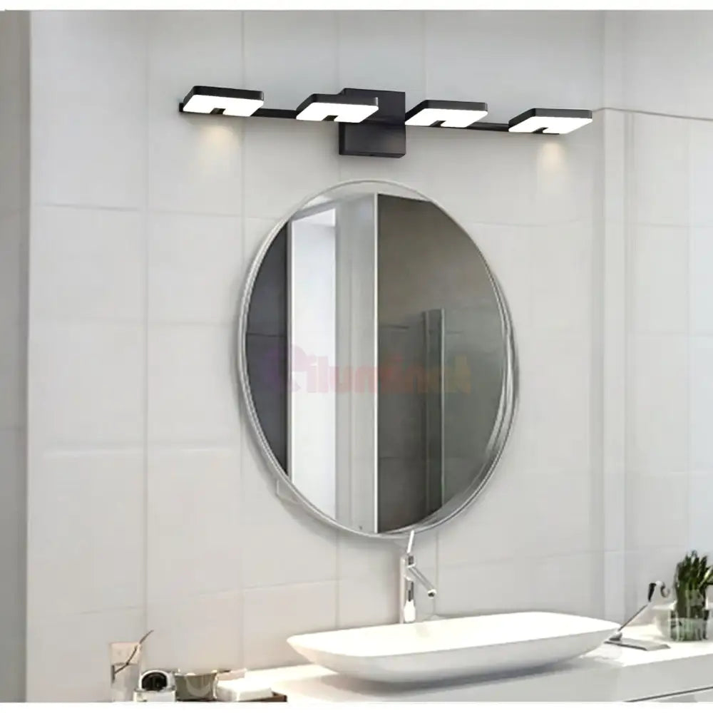 Aplica Led Baie 40W 62Cm Neagra Reglabila Black Squares Wall Light Fixtures