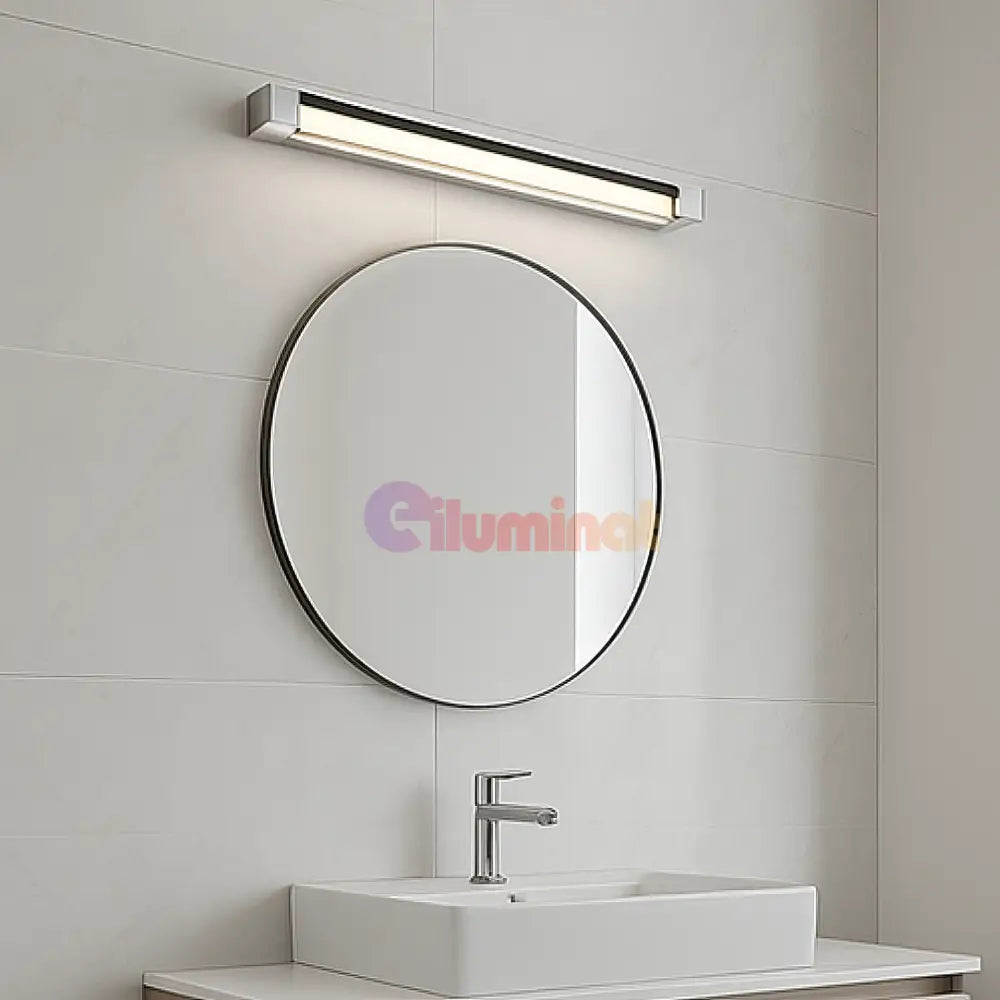 Aplica LED Aluminiu FABRIZIO CHROME / 50CM / ALB NATURAL Wall Light Fixtures