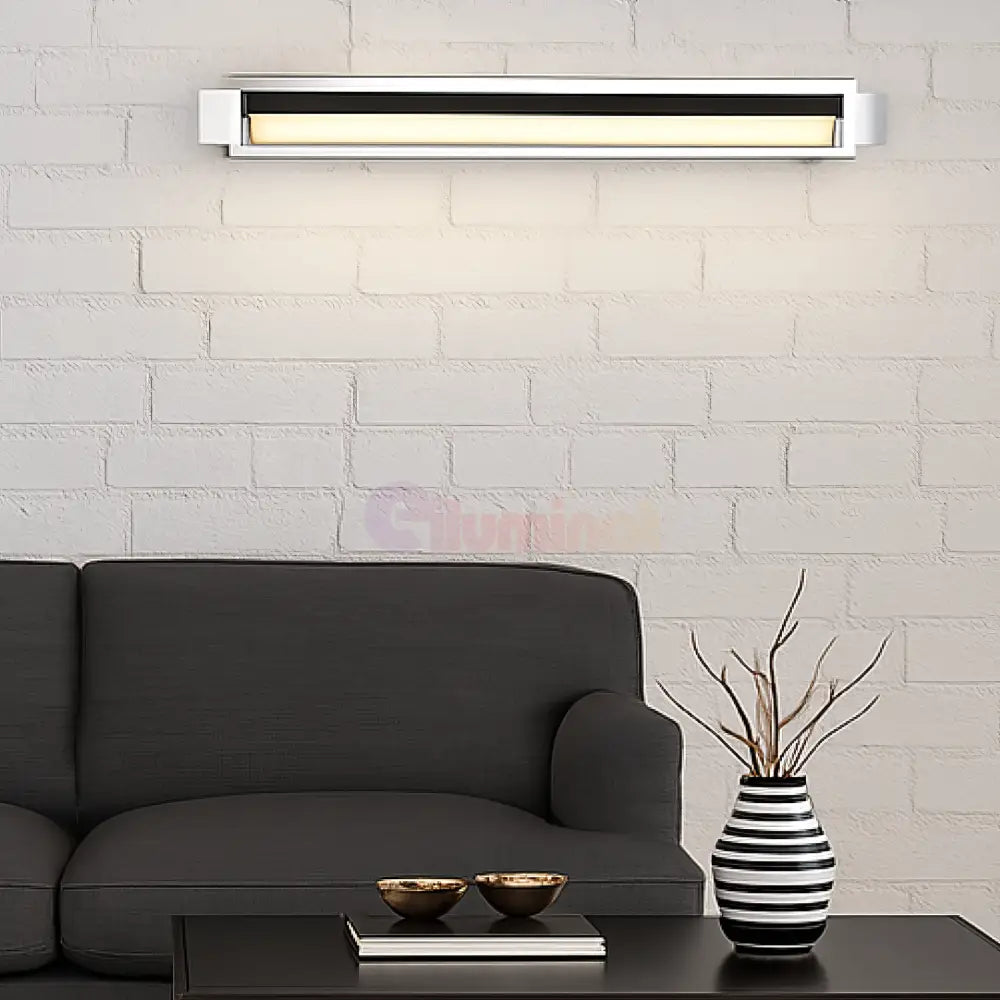 Aplica LED Aluminiu FABRIZIO CHROME / 50CM / ALB NATURAL Wall Light Fixtures