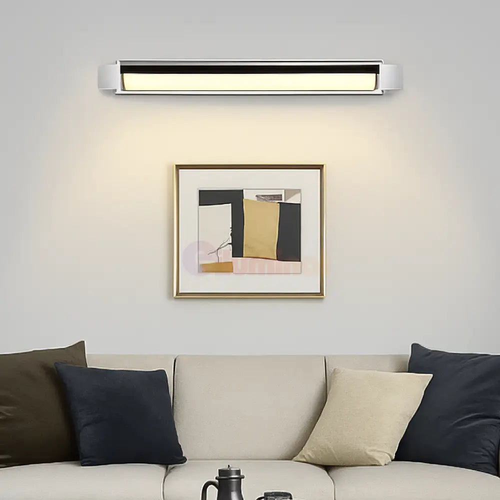 Aplica LED Aluminiu FABRIZIO CHROME / 50CM / ALB NATURAL Wall Light Fixtures