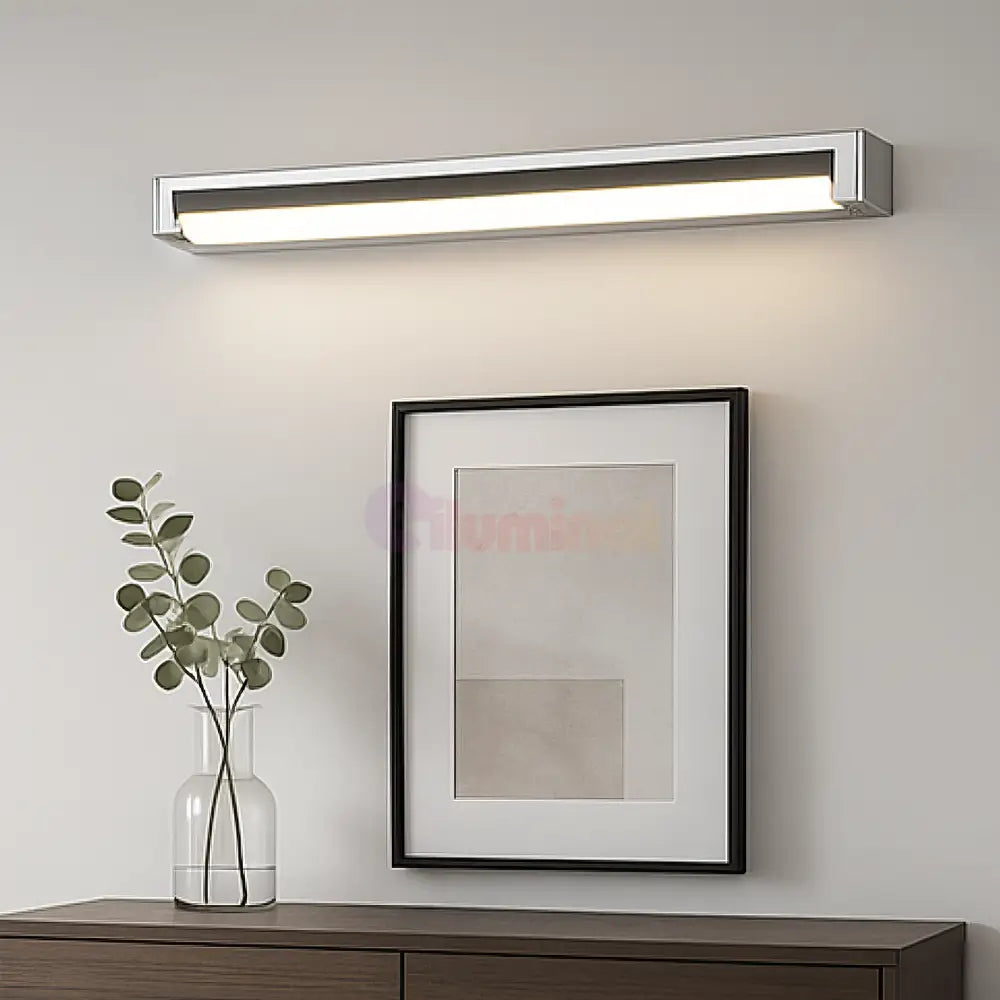 Aplica LED Aluminiu FABRIZIO CHROME / 50CM / ALB NATURAL Wall Light Fixtures