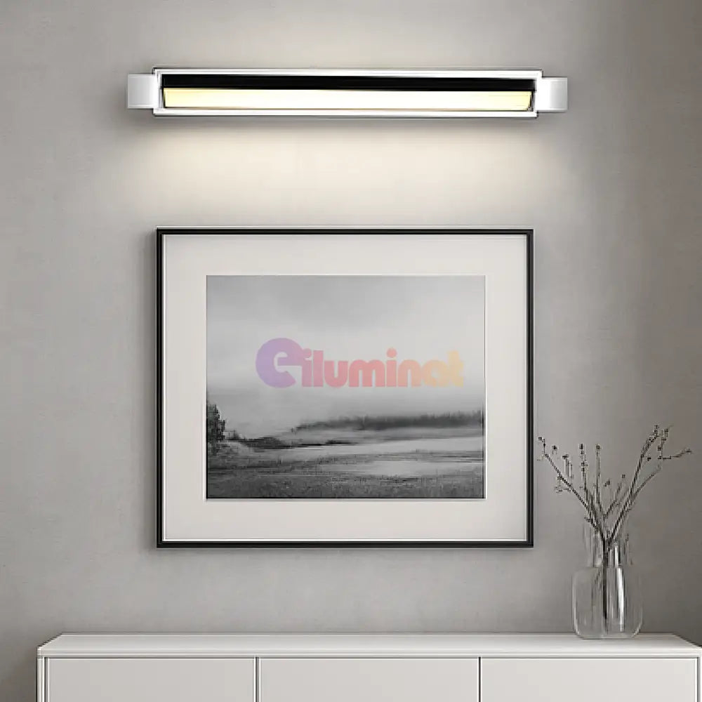 Aplica LED Aluminiu FABRIZIO CHROME / 50CM / ALB NATURAL Wall Light Fixtures